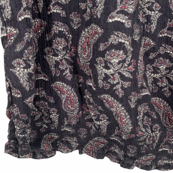 American Eagle Blouse Top Paisley Boho Large - Picture 5 of 8